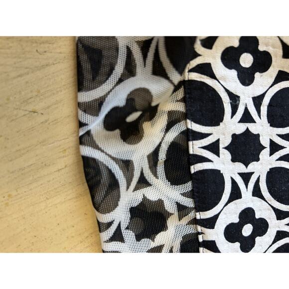 IBKUL 1/4 Zip Pullover Mesh Vent Medallion Print Long Sleeve SPF 50 Womens Med - Picture 5 of 11